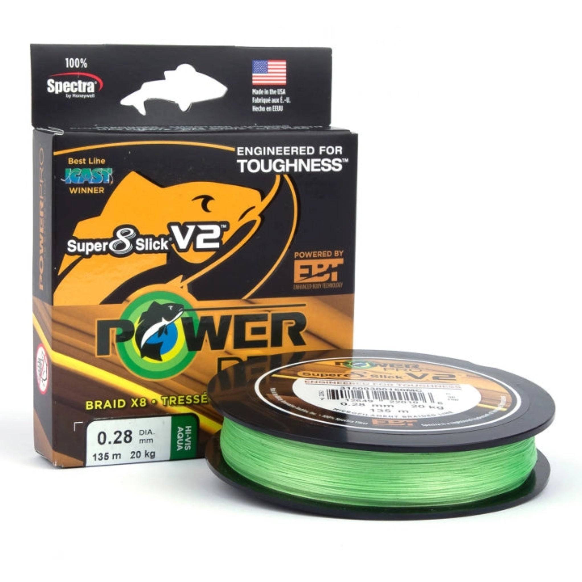 Power Pro Super 8 Slick V2 Flätlina Aqua Green