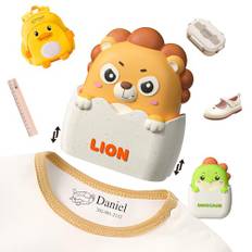 BFUNCO Namensstempel Kinder Textil - Stempel Personalisiert Kinder für Textil & Papier - Wasserfest Stempel Namen Kinder Kleidung - Textilstempel Kinder Name für Kindergarten/Schule - Kleiderstempel