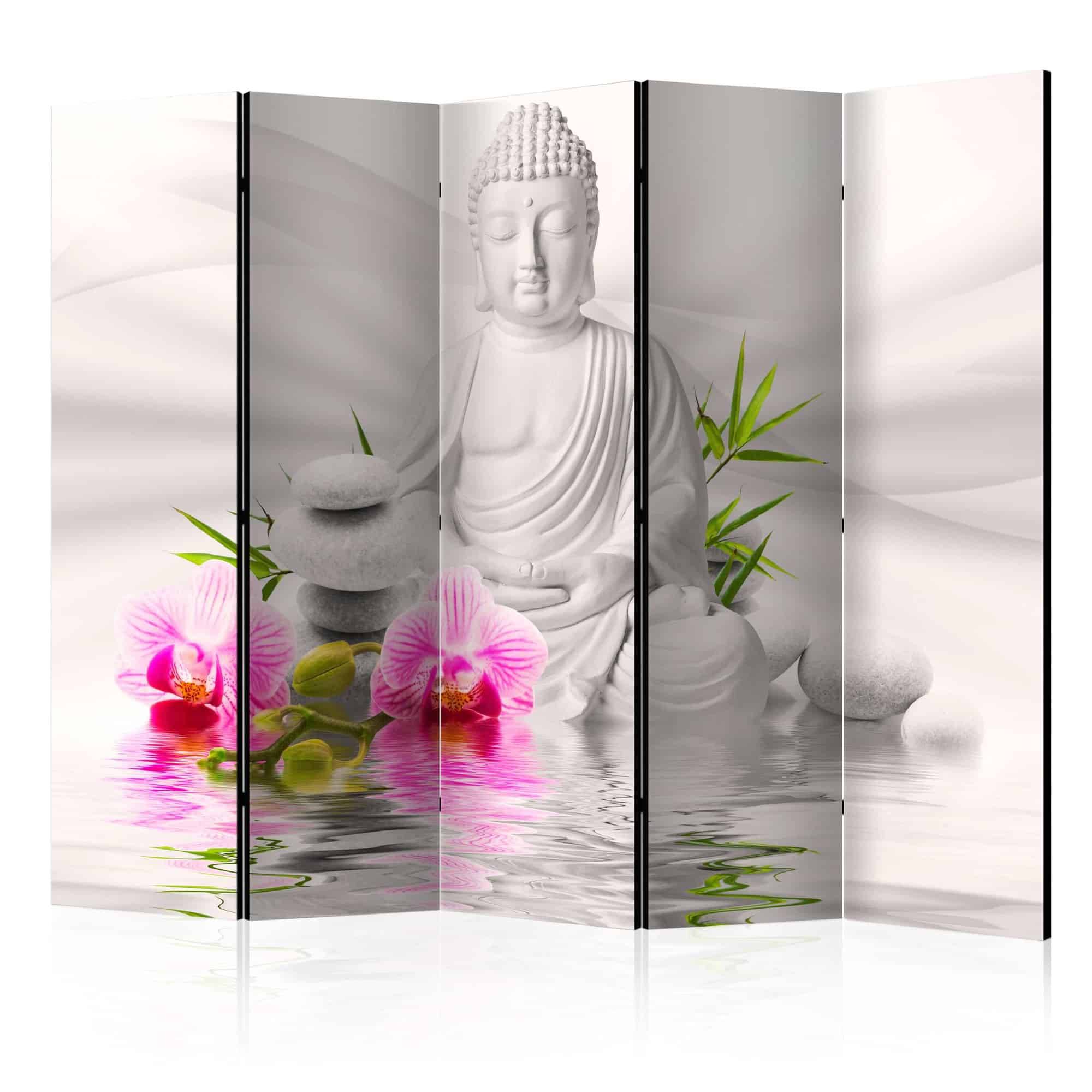 Skærmvæg Buddha and Orchids II