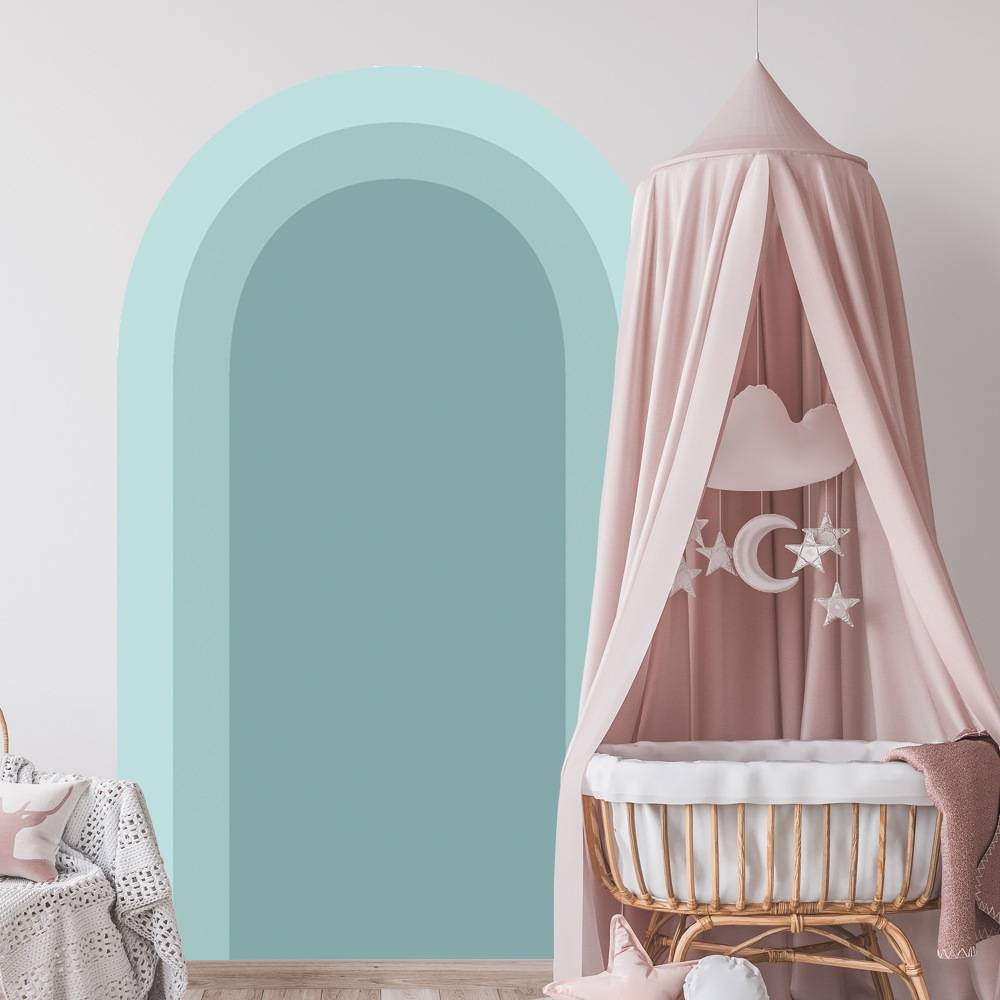 Wallsticker - Arch / Havgrøn