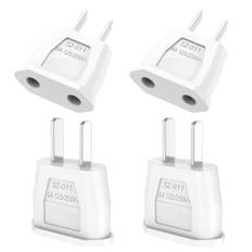 VIEVRE 4 Stück US Adapter,Reiseadapter USA,Adapter Japan,EU to US Adapter,Steckeradapter USA Deutschland,Deutschland auf US/China/Japan/Kanada/Mexiko Universaladapter für Geräte mit USA-Netzteil