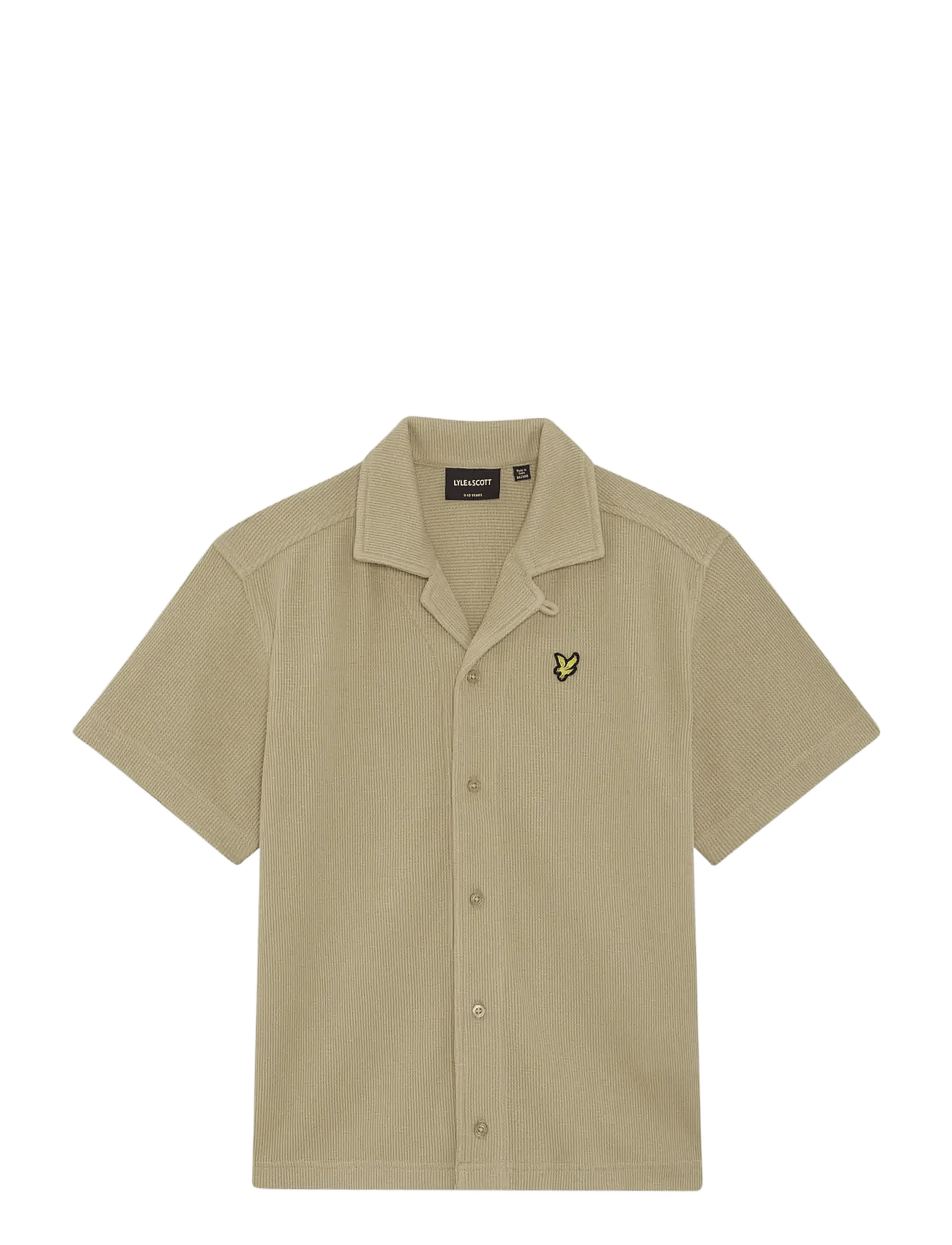 Lyle & Scott Ss Waffle Shirt - Beige - 128-134