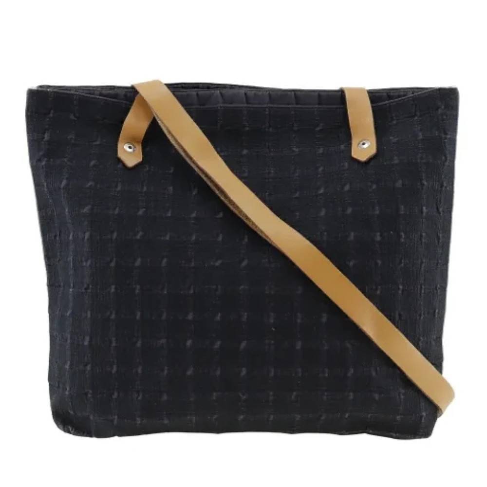 Hermès Vintage Pre-owned Canvas skuldertasker - Vintage - Dame - Sort - ONE SIZE - Uld
