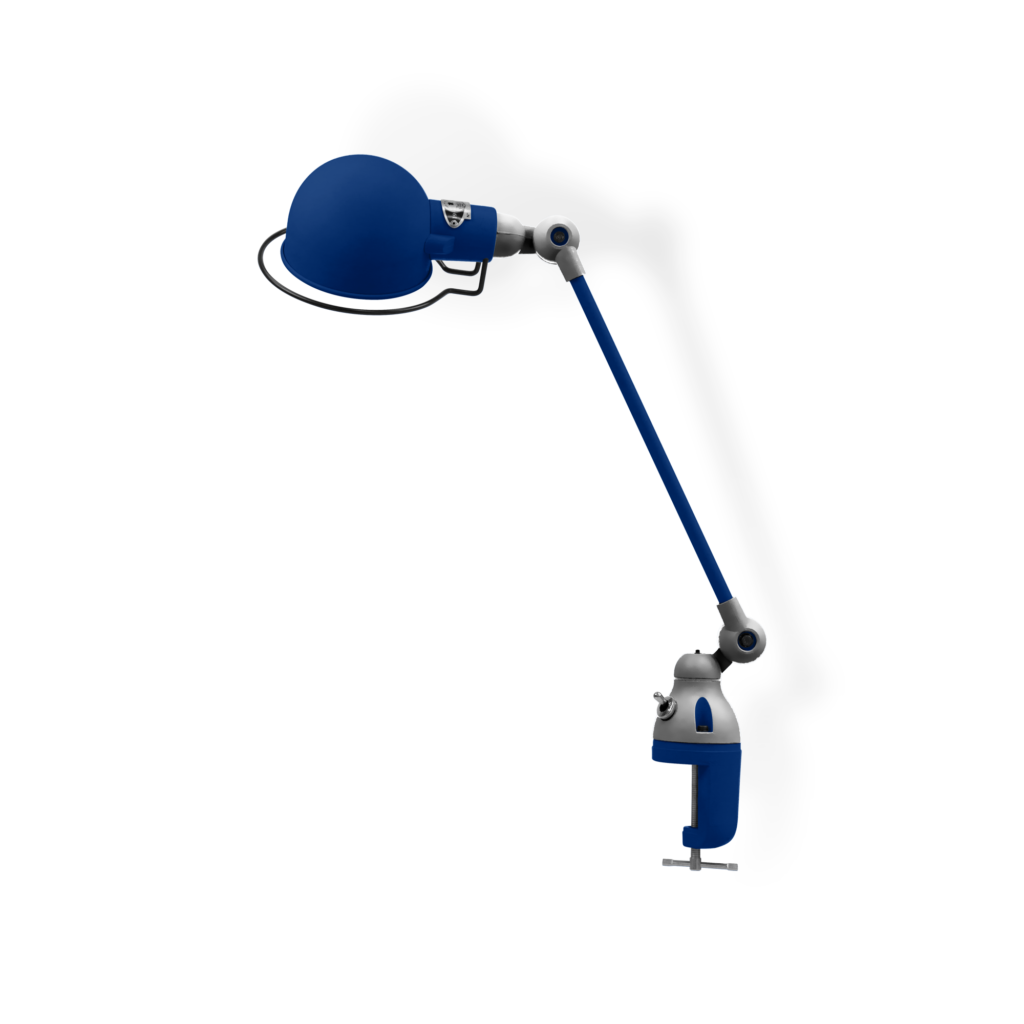 Signal SI312 bordlampe (m/klemme) fra Jieldé - Sapphire blue / Blank/poleret