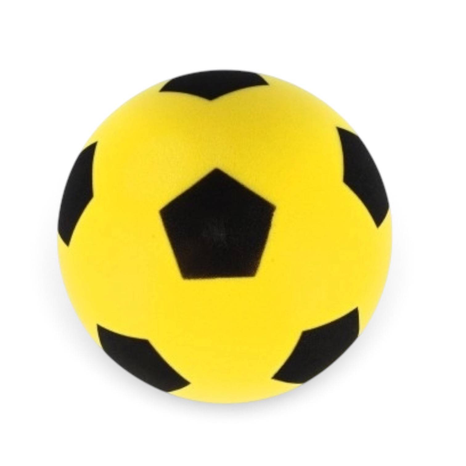 Skum Fodbold – Støjsvag Retro Fodboldbold Str.4 - Gul.