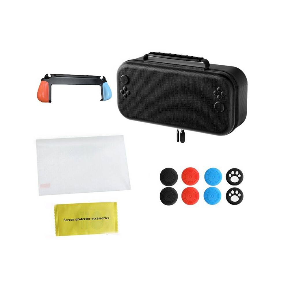 For 2 Storage Bag+Screen Protective Film+Joystick Caps+Ergonomic Grip Handle for 2 A