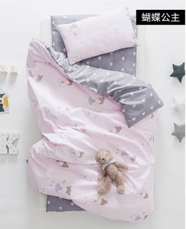 3 st baby sängkläder set sött djur bomull spjälsäng sänglinne kit tecknad innehåller örngott lakan påslakan utan fyllmedel - 9