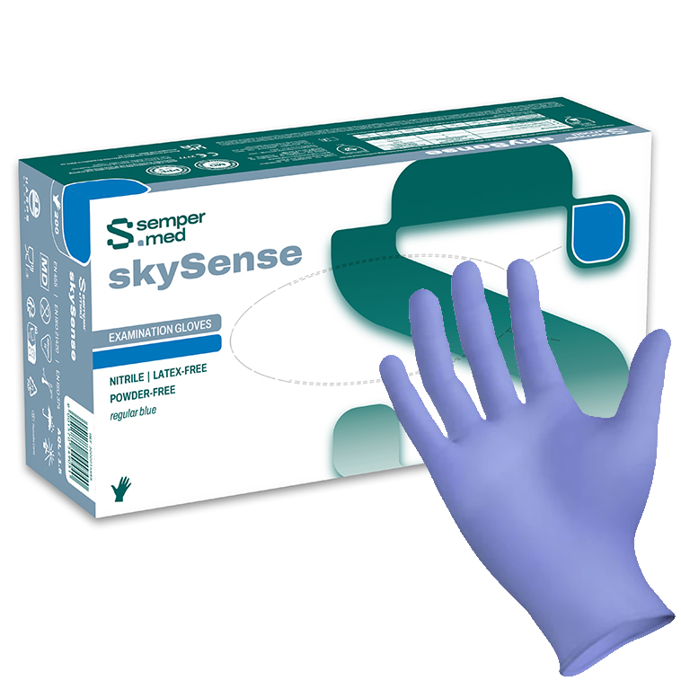 NYHET! Semperguard Skysense (Large) Nitrilhandskar blå 100/fp