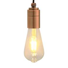 Lampeholdere 2 stk rød bronze e27