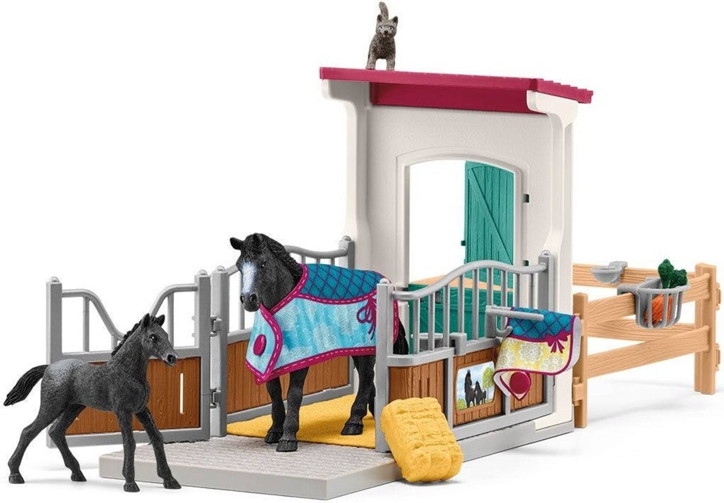 Schleich 42611 - Horse Club - Hästbox med sto och föl