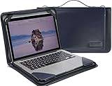Broonel Blå läder laptop messengerfodral - kompatibel med Lenovo Yoga 9i 14" bärbar dator