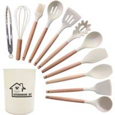 Factory wholesale 12pcs Food Grade Durable Silicone Cooking Utensils Set
