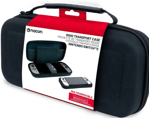 Switch 2 Pouch Black: Rigid Transport Case