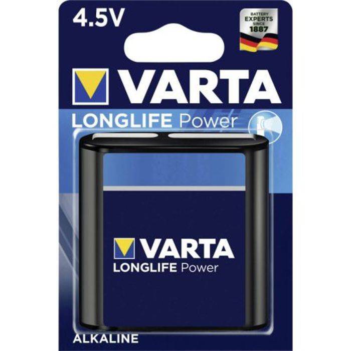 Alkaliskt batteri High Energy 3lr12 4,5V - VARTA - 4912121411 svart