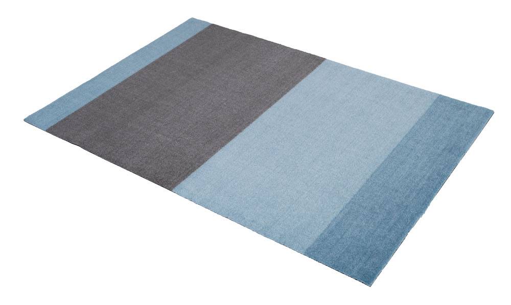 Stripes Horizon Gulvmåtte/Løber - Blue - Tica Copenhagen - 130x90 cm.