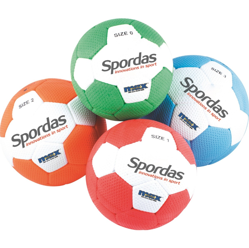 Håndbold - Model Spordas Max - 10 Stk. - Fra Str. 0 til Str. 3 Str. 0