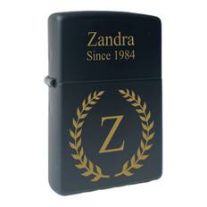 Zippo - tändare med namn - Krans