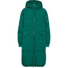 ICHI Ihbunala Down JA Kvinde Cadmium Green Dunjakker Str S - hos Magasin