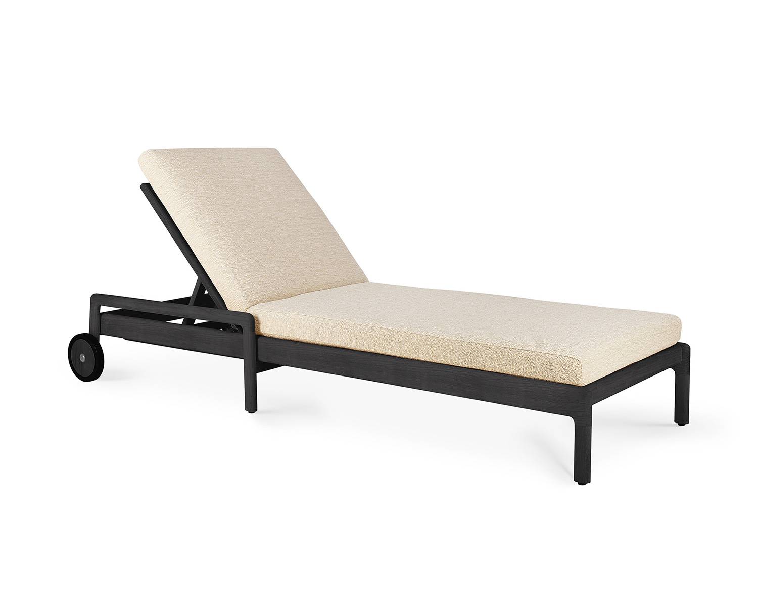 Jack Outdoor Solsäng Svartlack | Natural - Beige, Natur, Svart (Svartlackad teak).