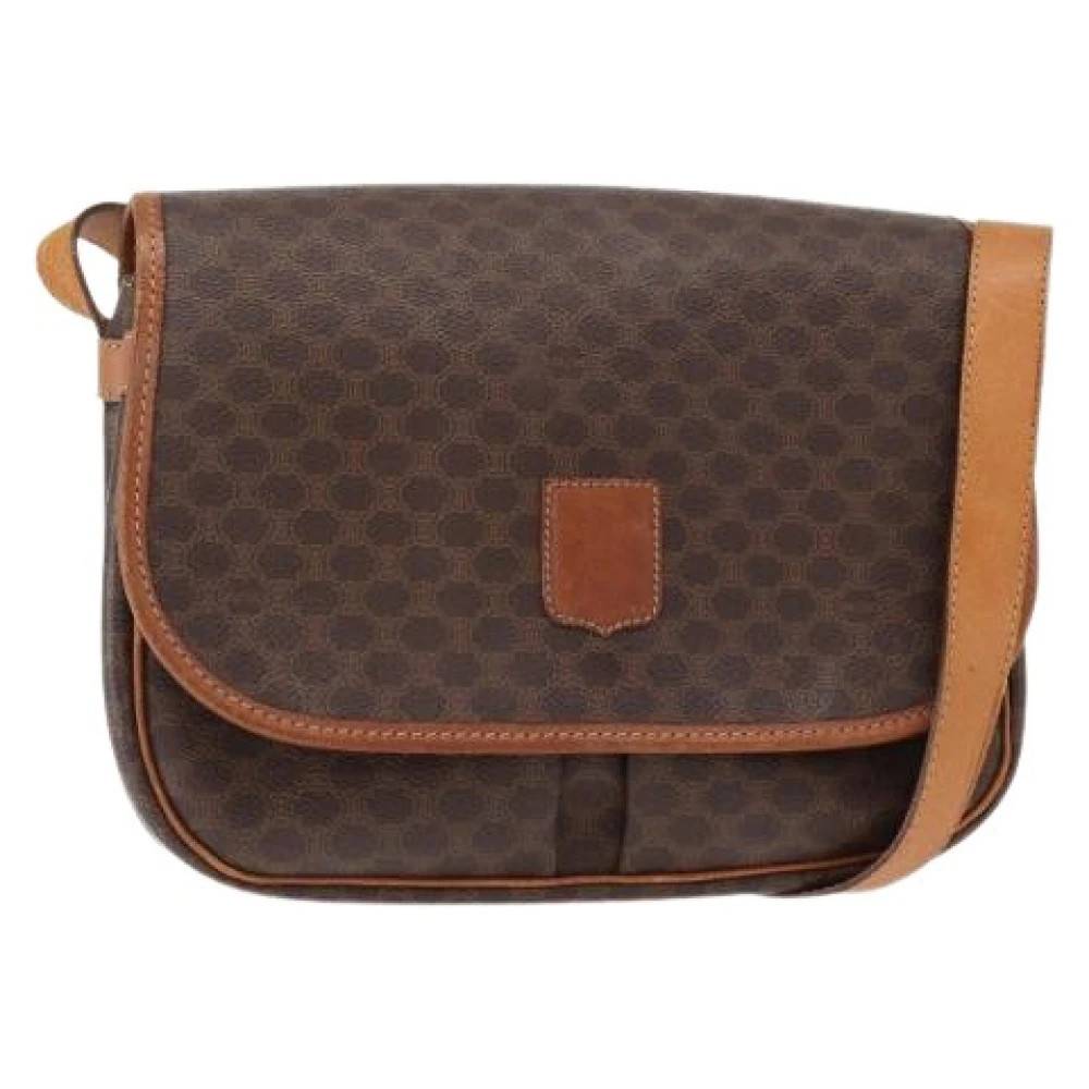 Celine Vintage Pre-owned Vintage Plastic Cross Body Taske - Vintage - Dame - Brun - ONE SIZE - Tyl