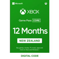 Xbox Game Pass Core 12 Months (NZ) - Xbox Live - Digital Code