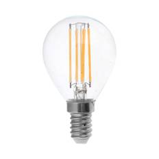 6W P45 glödlampa E14 - Koltråd, Klar Kåpa, 4000K - Kulör : Neutral