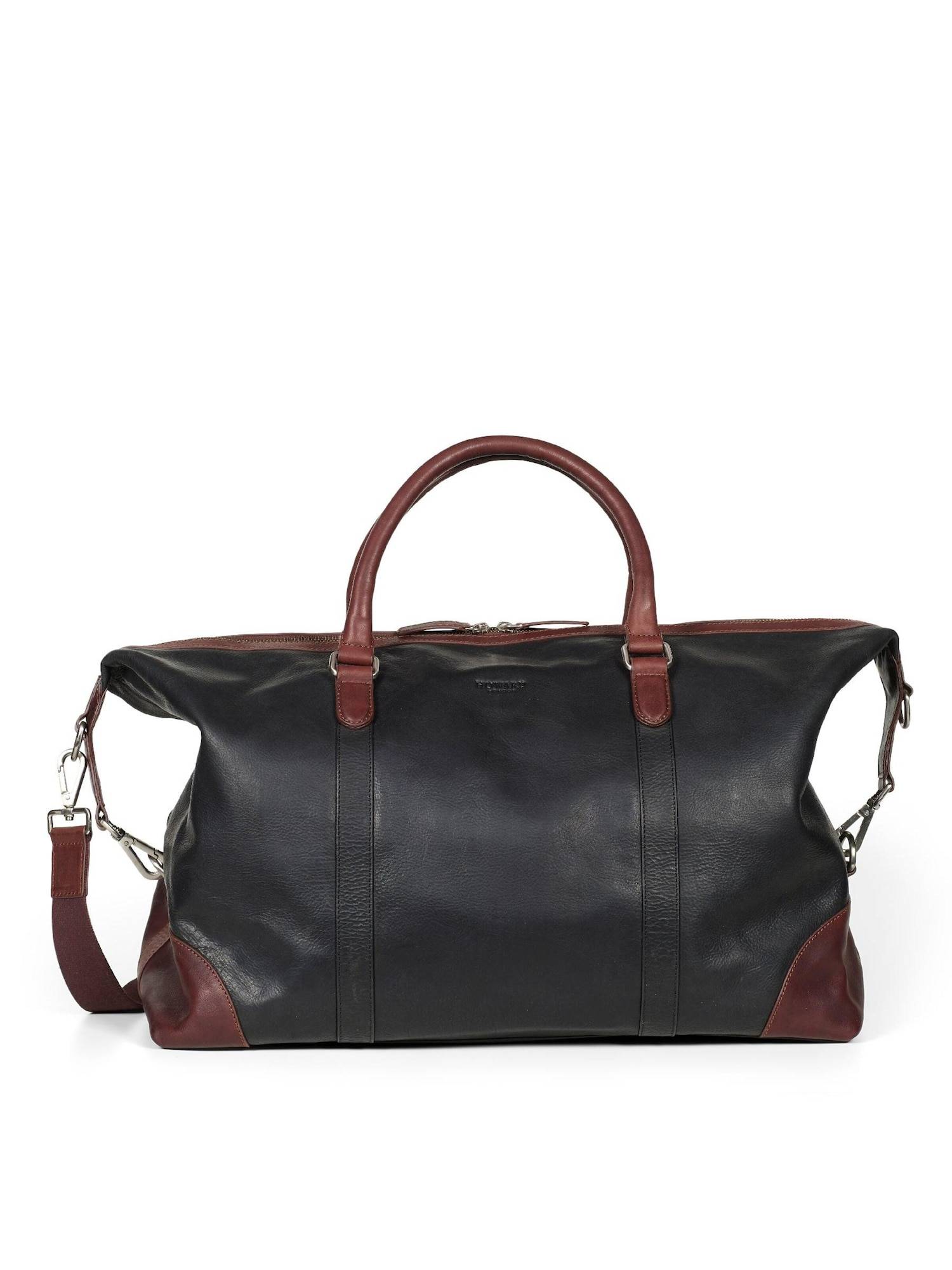 Howard London Weekendtaske 'Weekend Bag Cooper Black / Brown'  sort