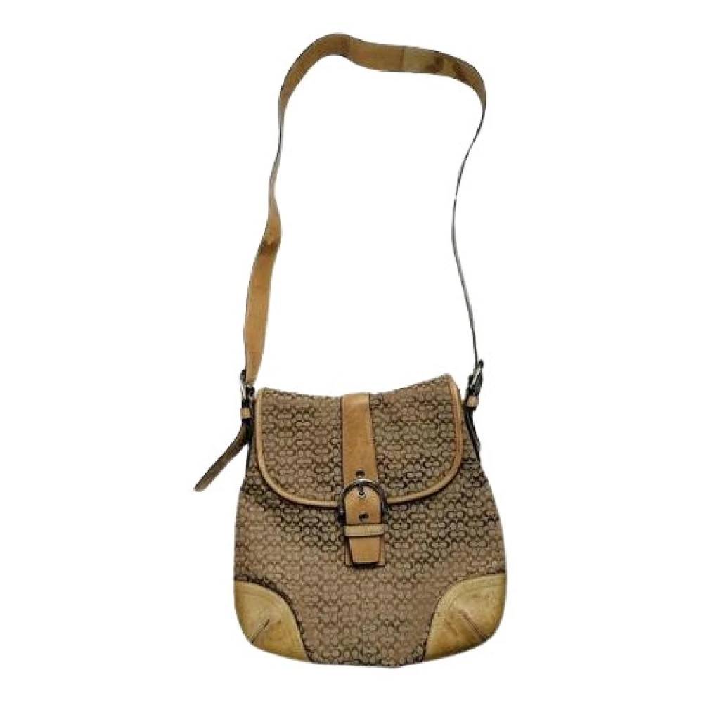 Coach Pre-owned Pre-owned Cross Body Bag - Vintage - Dame - Beige - ONE SIZE - Bomuld