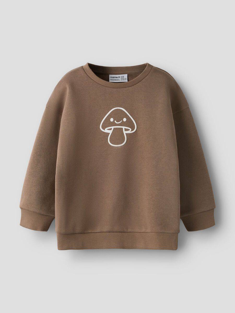 Överdimensionerad Passform Sweatshirt - Brun - 92