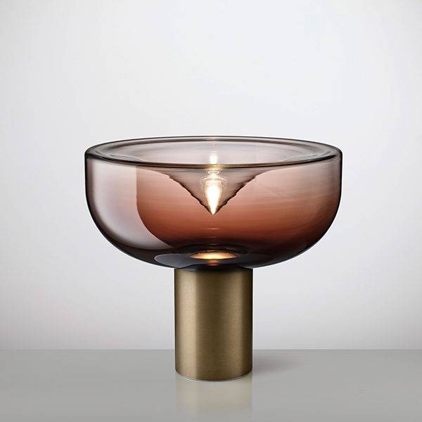 Aella Mini T 30 Bordlampe - Burgundy / Bronze - 2700K - Leucos