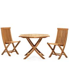 Viken cafégrupp teak, 2+1 - Träfärg