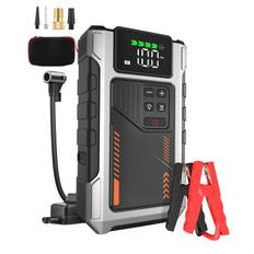 Car Jump Starter Booster Jumper BOX Power Bank Battery Charger Pack With 150PSI Air Compressor Eigotrav PD-JA2 12V 6000A 12000mAh