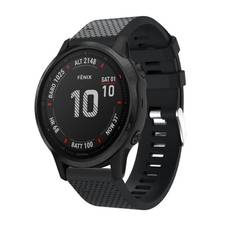 Silikonarmband Garmin Fenix 7S svart