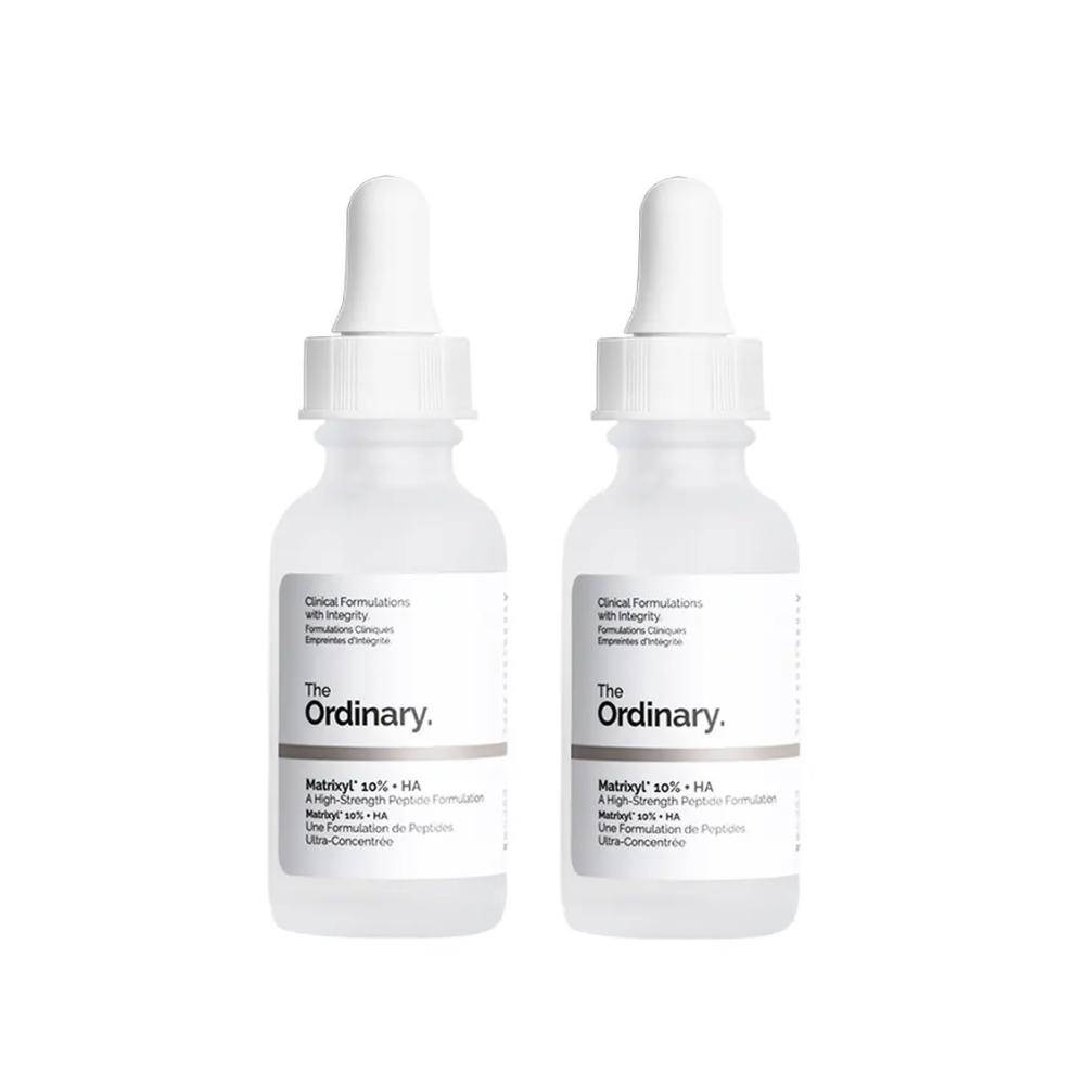 The Ordinary Matrixyl 10% + HA (Set of 2) - 30ml x 2 High-Strength Peptide Support for Fine Lines & Elasticity
