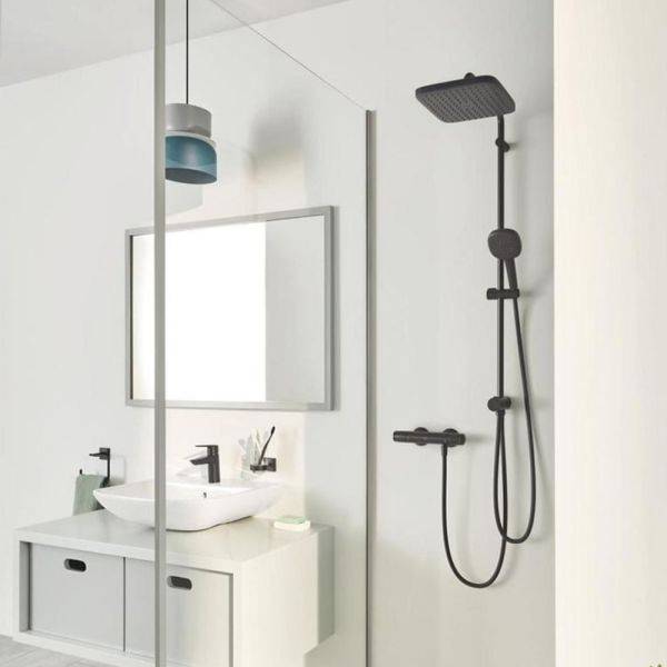 Duschset Grohe Vitalio Comfort 250 Flex mattsvart