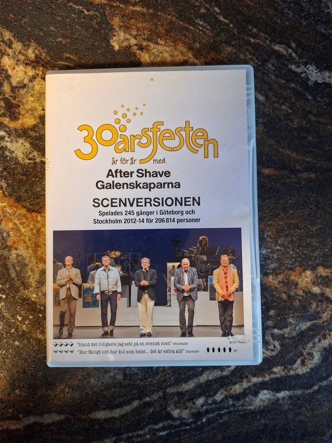 30-årsfesten Scenversionen DVD After Shave Galenskaparna