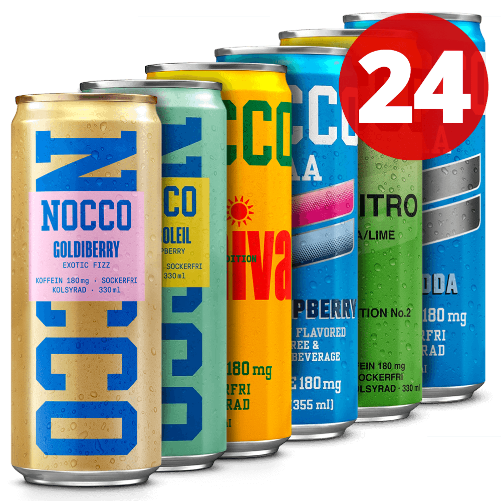24 Mixed NOCCO - 24x330ml. (inkl. SE pant) - Energidryck