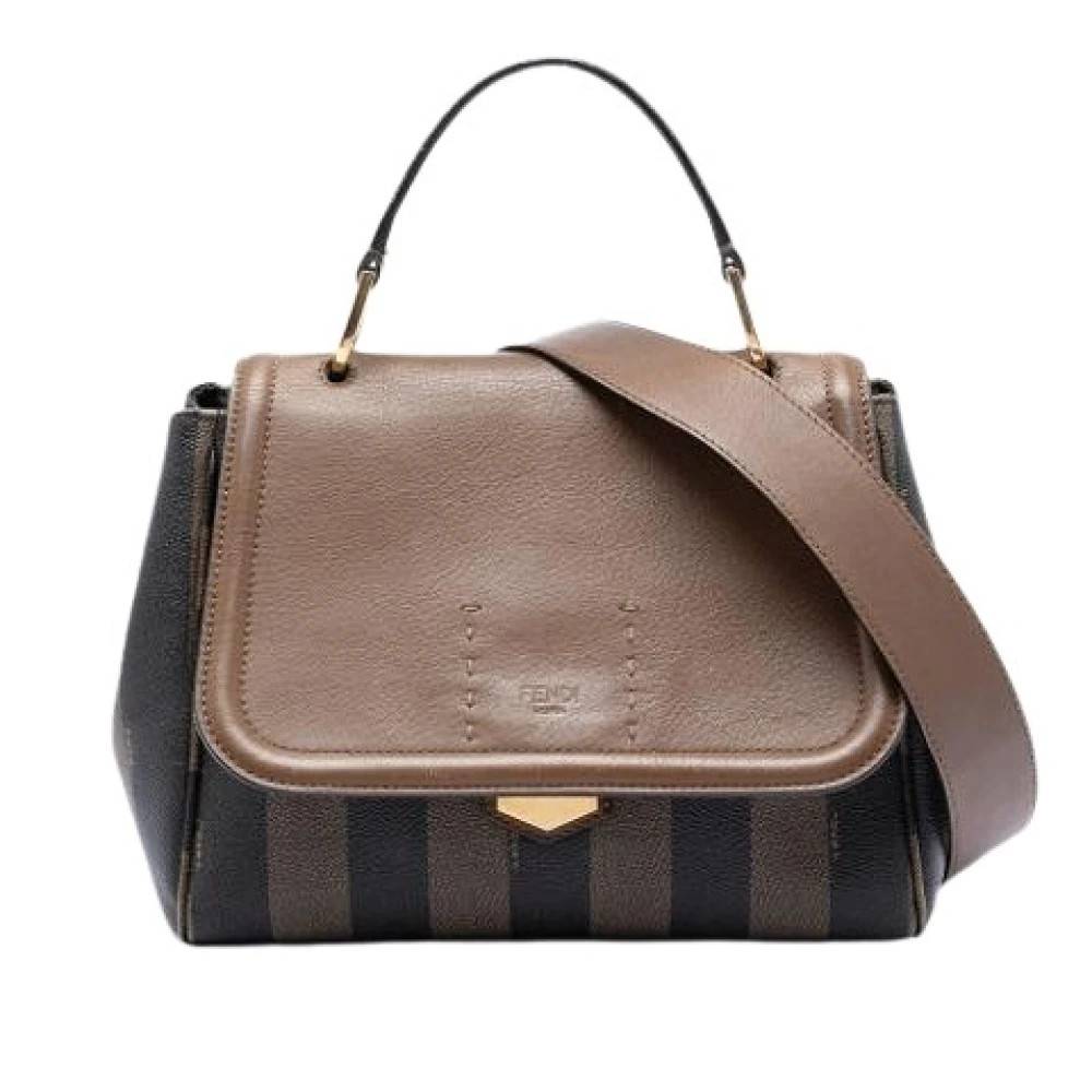 Fendi Vintage Pre-owned Silvana - Vintage - Dame - Brun - ONE SIZE - Læder
