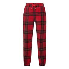 Mini Rodini Check Aop Fleece Trousers Röd