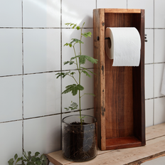 Toiletrulleholder UNIKA i genbrugstræ – Shaker-stil