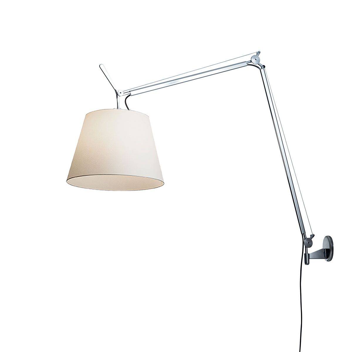 Tolomeo Mega væglampe Artemide. - Aluminium stel Lysdæmper / E27 fatning