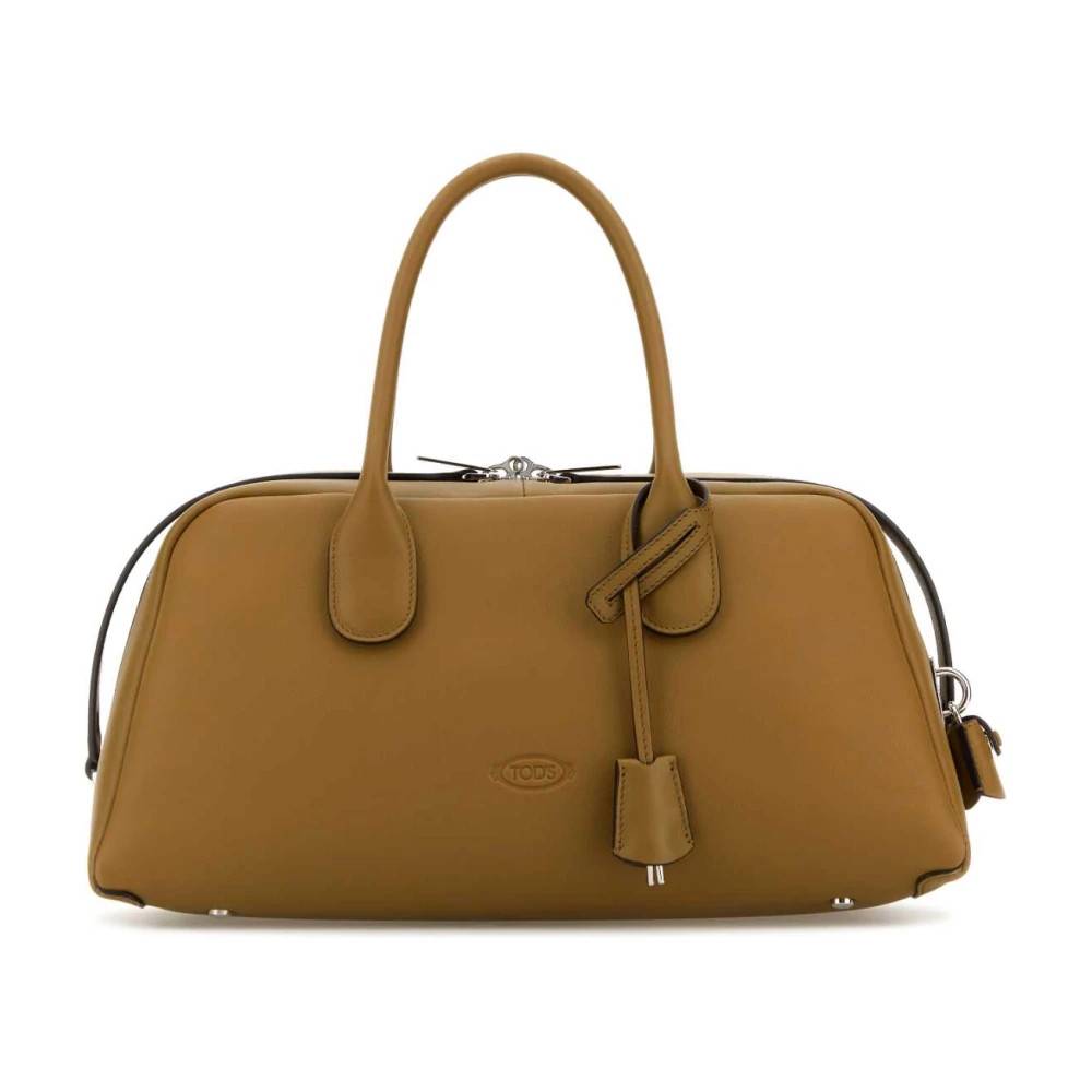 Tod's Stilfuld Khaki Læder Taske - Tasker - Dame - Grøn - ONE SIZE - Uld