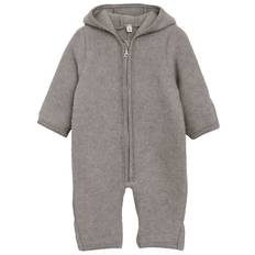 Huttelihut Køredragt - Uldfleece - Medium Grey Melange m. Ører - Huttelihut - 3 år (98) - Køredragt