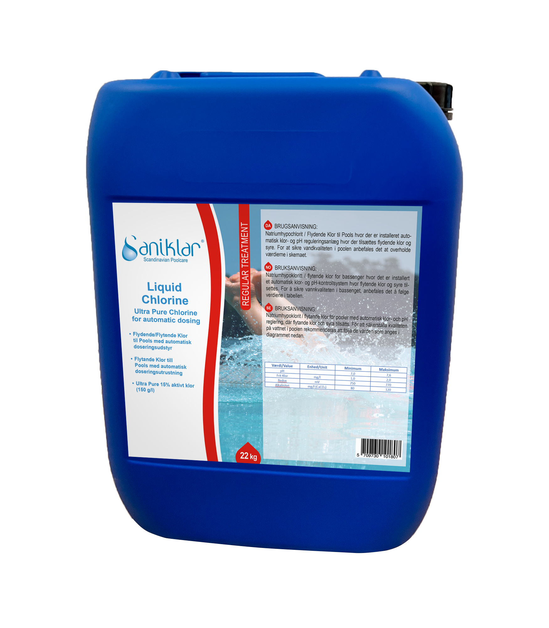 Saniklar Liquid Chlorine - 22 kg..