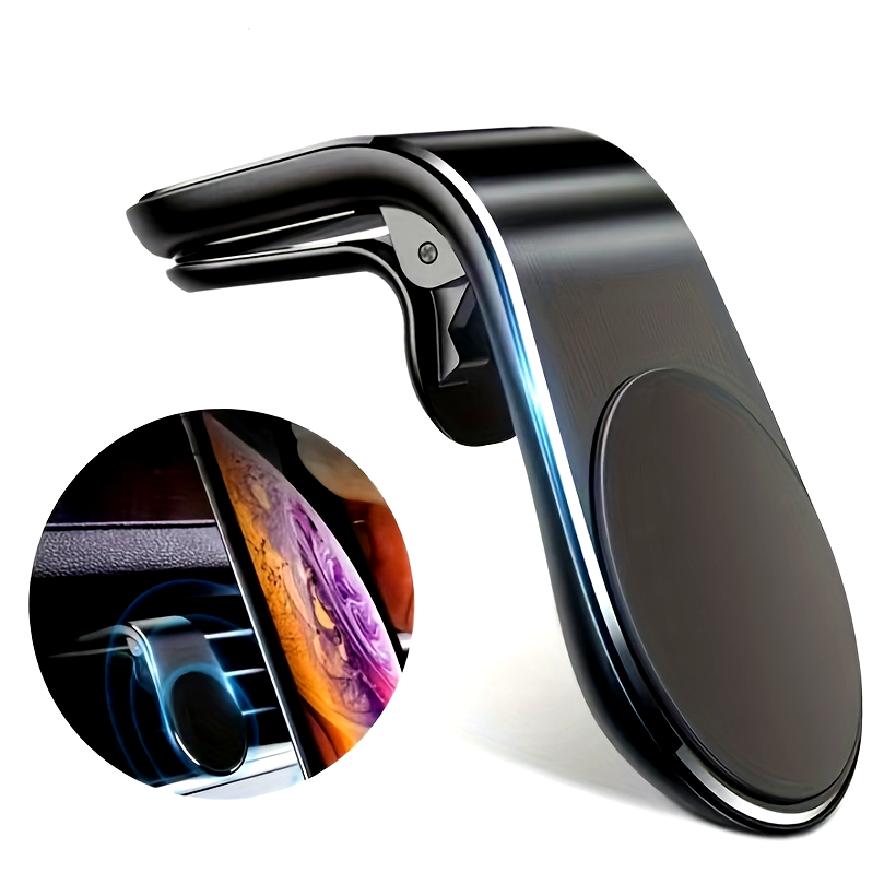 1PC Magnet phone holder car air outlet L holder navigation magnetic suction