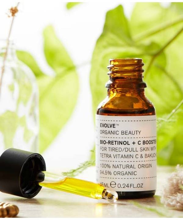 Evolve Organic Beauty Bio-Retinol + C Booster, 15 ml 100% natural