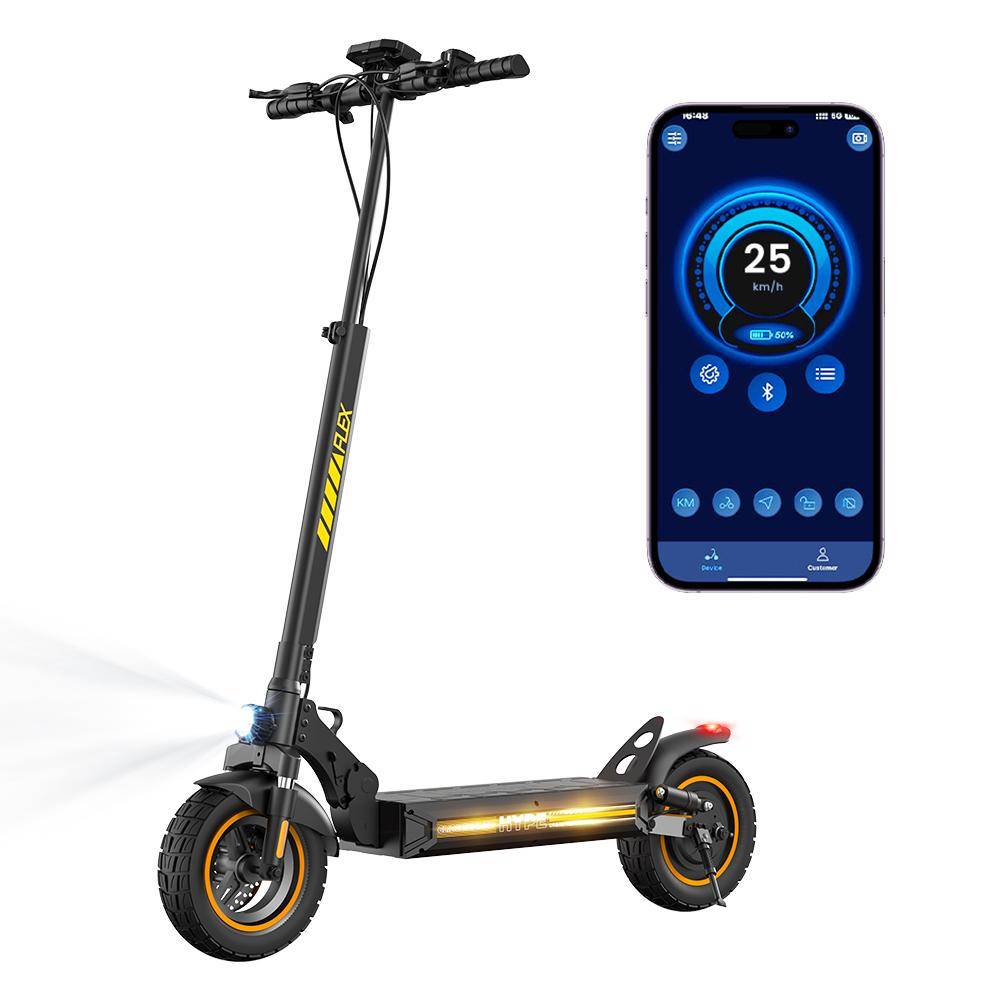 iScooter W9Air 800W Electric Scooter 40KM/H 48V/10Ah Battery Dual Disc Brake 10 All-Terrain Tire Off-Road Electric Scooter 800W——W9 Air svart