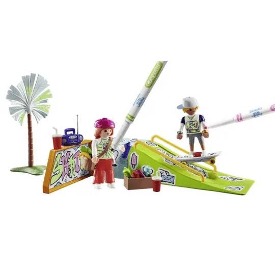 Playmobil Color Skatepark Byggset Color 71515 skateboard ramp kreativitet konstnär