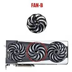 Datorkomponenter 87MM 95MM Sapphire RX6900 XT GPU Fan Compatible with NITRO+AMD Radeon RX 6700 6800 6900 XT Graphics Card Cooling(Brown)