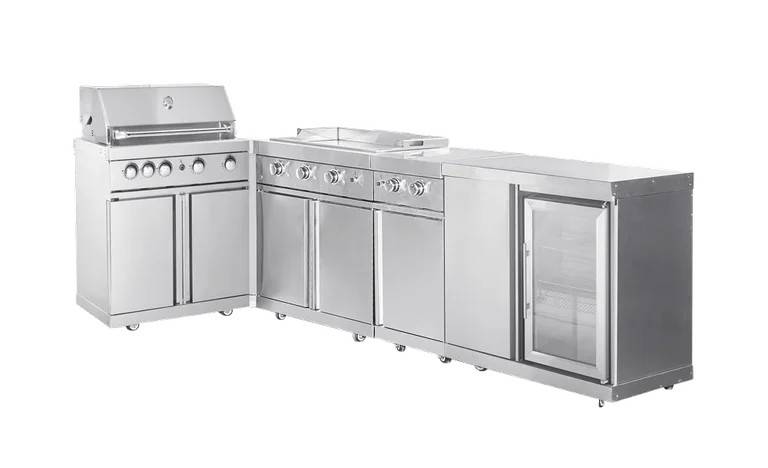 Stainless Collection - Fritstående udekøkken - Sacramento (Rustfri) - Myoutdoorkitchen